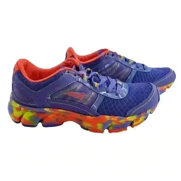 Avia Girls Avi-Play A815 GUOK Running Shoe Girls Size 5/6 Colorfull Lacep-Up - Picture 3 of 8
